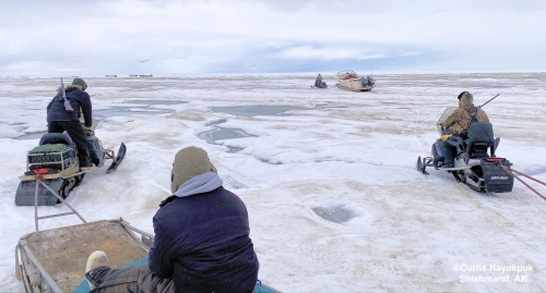 Launching boats in Shishmaref - view 3.