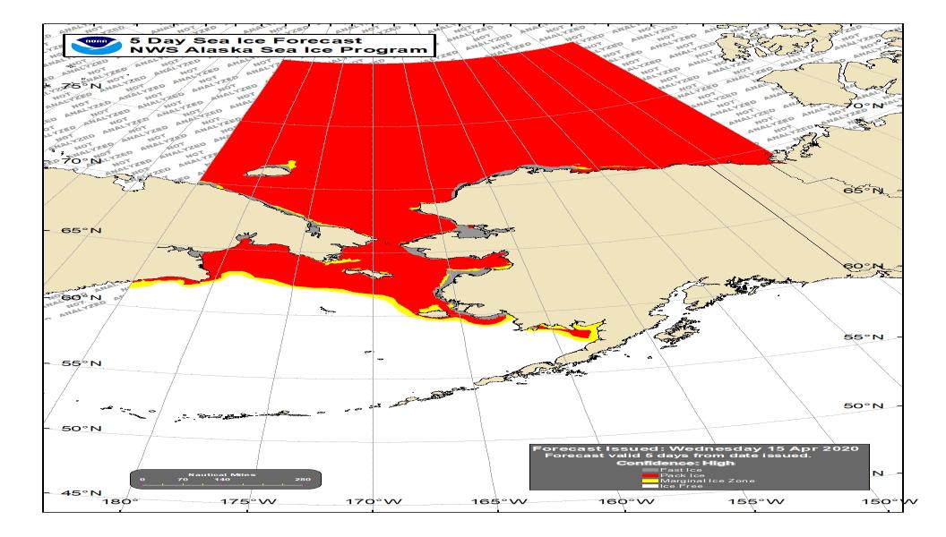 NWS 5-day Sea Ice Forecast