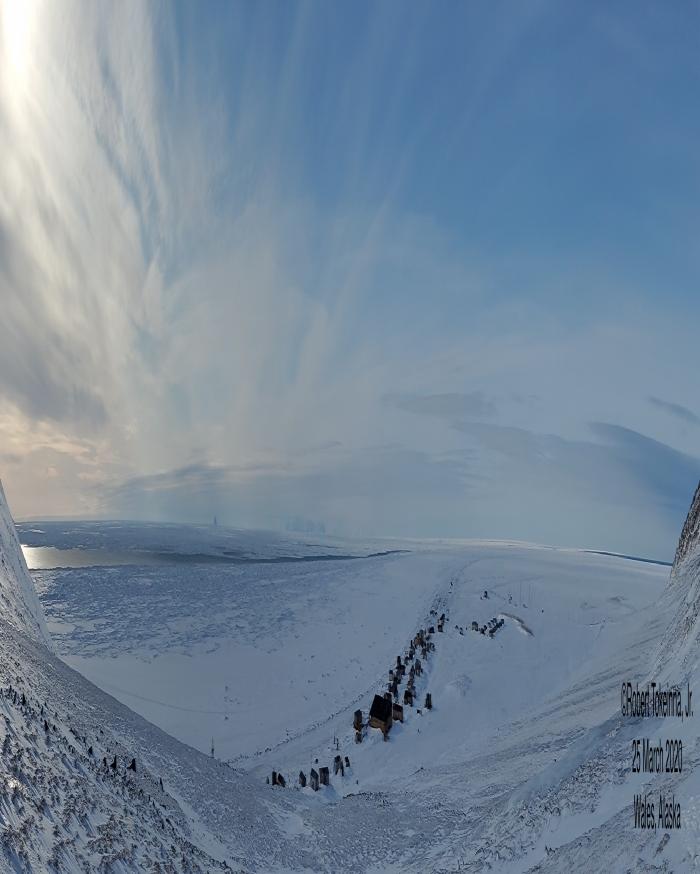 Panoramic view from Wales, Alaska.