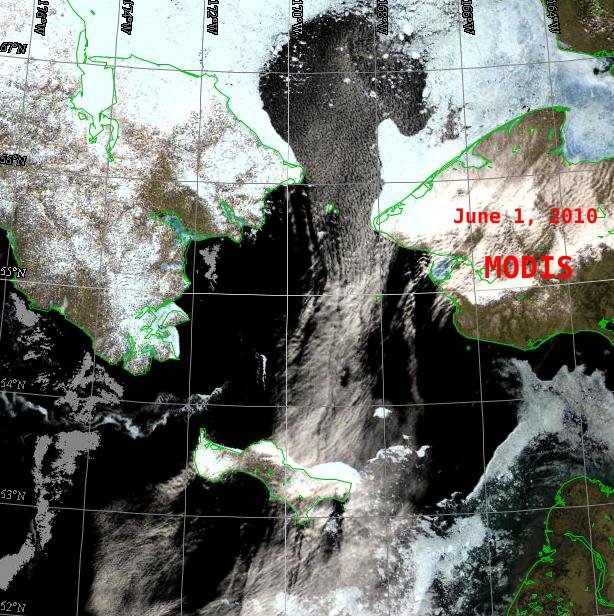 Remote sensing data closeup