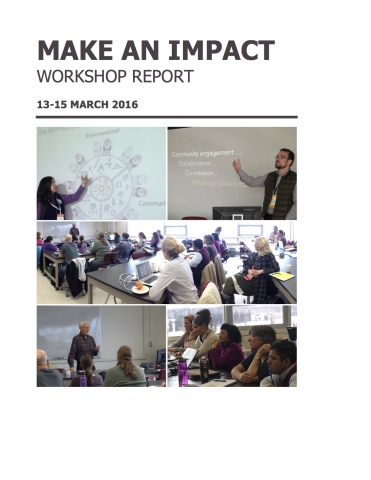 Make An Impact Workshop Report